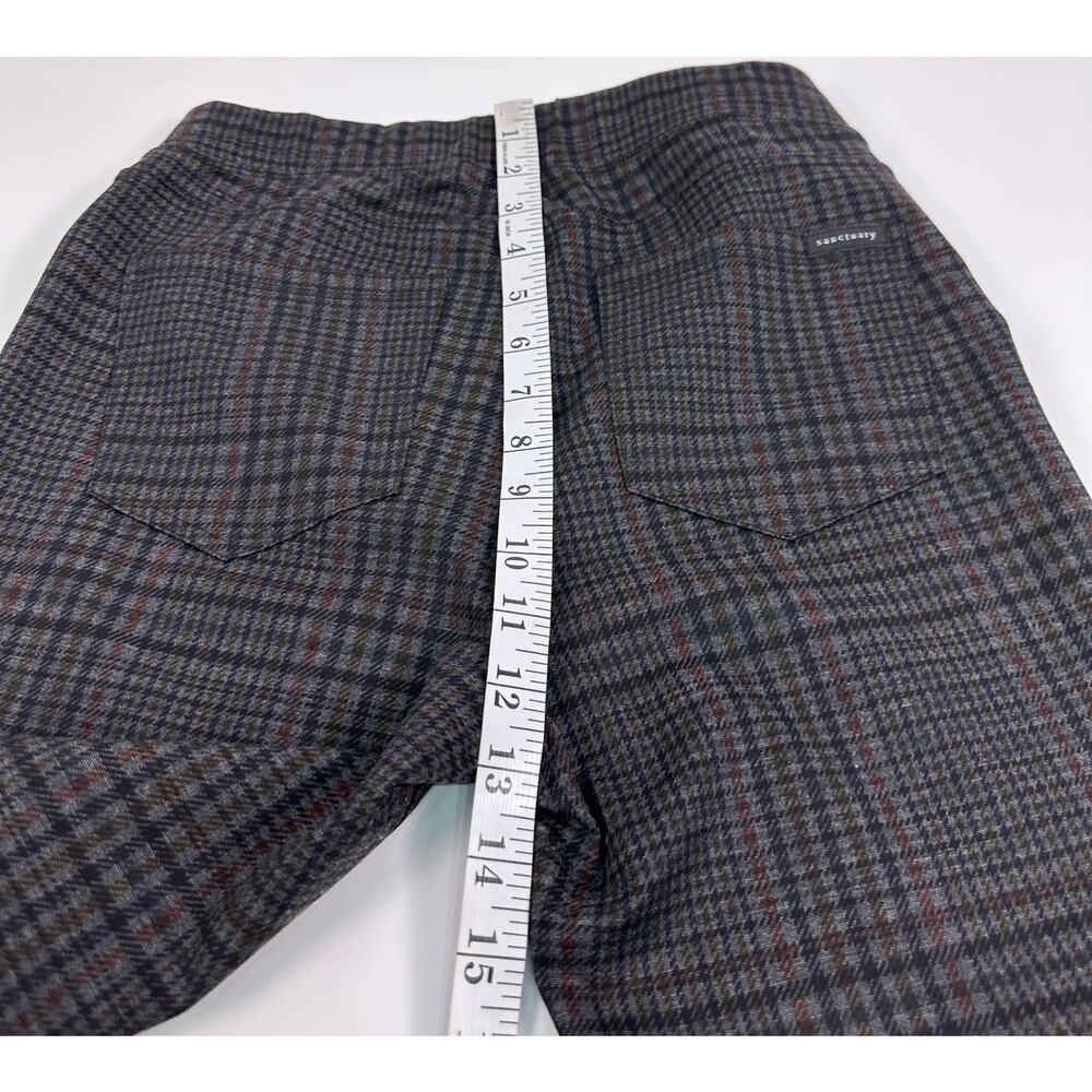 Sanctuary x Anthropologie Plaid Leggings Small Gray Stretch Pants Size Small - Picture 8 of 9
